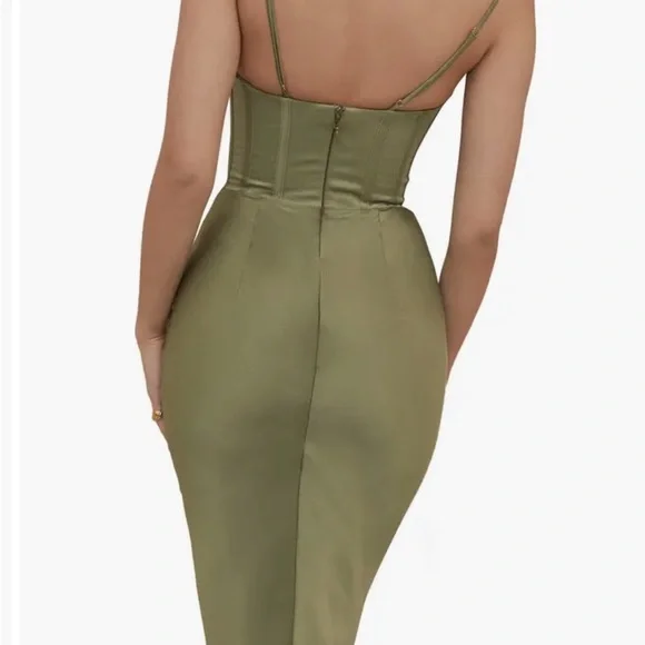 Myrna Satin Corset Dress House of CB NEW WITH TAGS - Picture 2 of 3